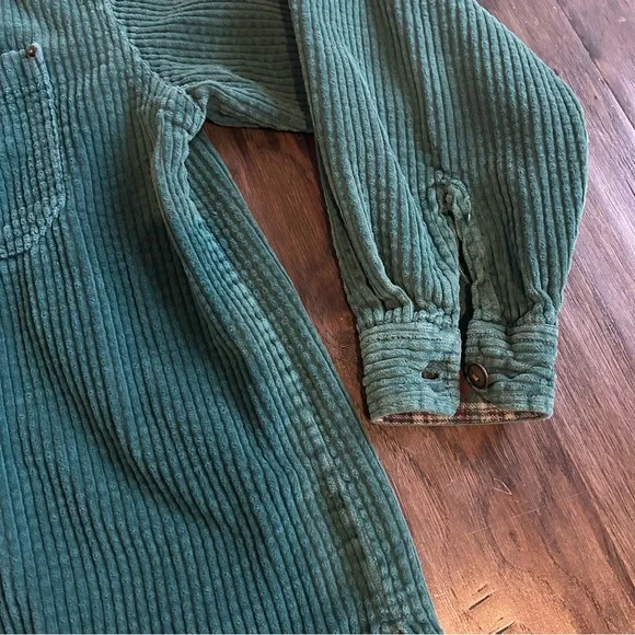 Vintage Sutton Supply Co. Teal Corduroy Zip Jacket (M) 100% cotton - Picture 5 of 8